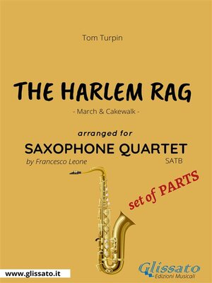 cover image of The Harlem Rag--Saxophone Quartet set of PARTS